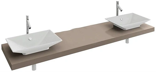 Столешница Jacob Delafon Parallel EB53-100-N18 белый меламин 100см EB53-1000-N18 Столешница Jacob Delafon Parallel EB53-100-N18 белый меламин 100см EB53-1000-N18