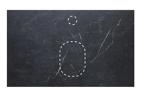 Столешница LA FENICE Granite Black Olive Light Lappato Terra 80 см Черная FNC-VS03-TER-80 Столешница LA FENICE Granite Black Olive Light Lappato Terra 80 см Черная FNC-VS03-TER-80