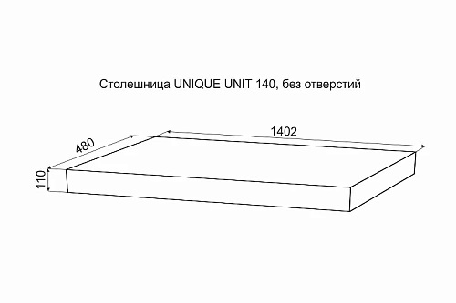 Столешница Velvex Unit 140, дуб французский st.UNI.140-67 Столешница Velvex Unit 140, дуб французский st.UNI.140-67