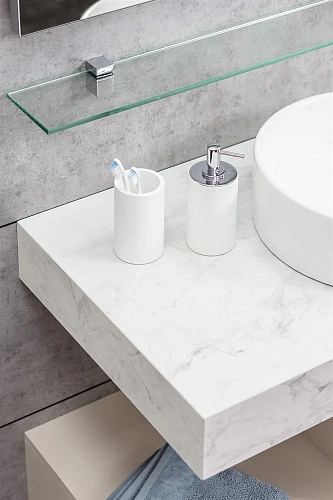 Столешница Velvex Unit 190, белый мрамор st.UNI.190-630 Столешница Velvex Unit 190, белый мрамор st.UNI.190-630