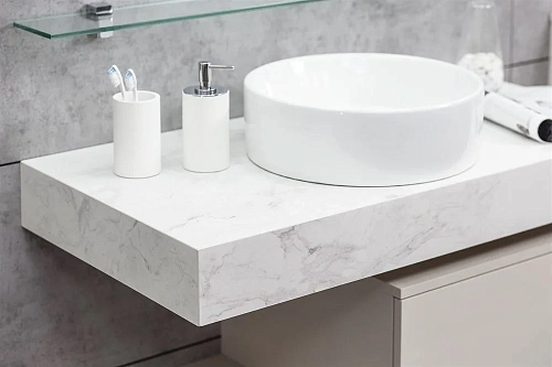 Столешница Velvex Unit 190, белый мрамор st.UNI.190-630 Столешница Velvex Unit 190, белый мрамор st.UNI.190-630