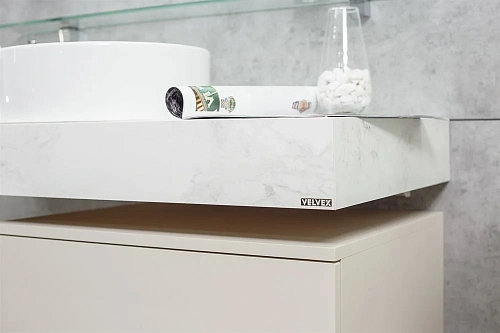 Столешница Velvex Unit 190, белый мрамор st.UNI.190-630 Столешница Velvex Unit 190, белый мрамор st.UNI.190-630