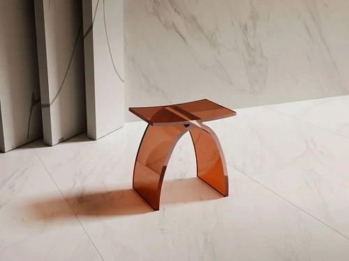 Стул для душа ABBER Kristall AT1739Opal коричневый Стул для душа ABBER Kristall AT1739Opal коричневый