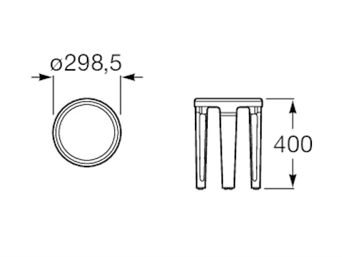 Стул для душа Roca Trix 857124000 Стул для душа Roca Trix 857124000