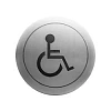Табличка Nofer 16724.2.S унитаз для инвалидов, хром матовый