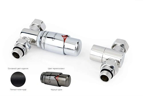 Терморегулятор Сунержа прямой G 1/2 НР х G 3/4 НГ (набор) 15-1420-6211 Темный титан муар Терморегулятор Сунержа прямой G 1/2 НР х G 3/4 НГ (набор) 15-1420-6211 Темный титан муар