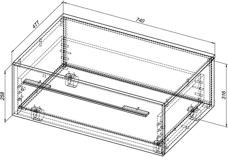 Тумба Aquanet Верона 75 белый (1 ящик) 00175397 Тумба Aquanet Верона 75 белый (1 ящик) 00175397