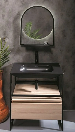 Тумба под консоль Armadi Art LOFT 80 light wood, 1 полка 894-080-L Тумба под консоль Armadi Art LOFT 80 light wood, 1 полка 894-080-L