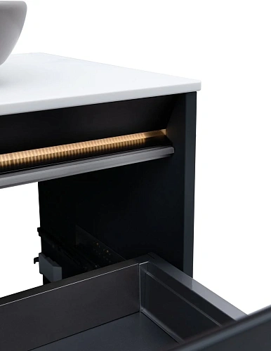 Тумба под раковину Allen Brau Activity 80 1.34004.AM антрацит матовый/черный брашированный Тумба под раковину Allen Brau Activity 80 1.34004.AM антрацит матовый/черный брашированный