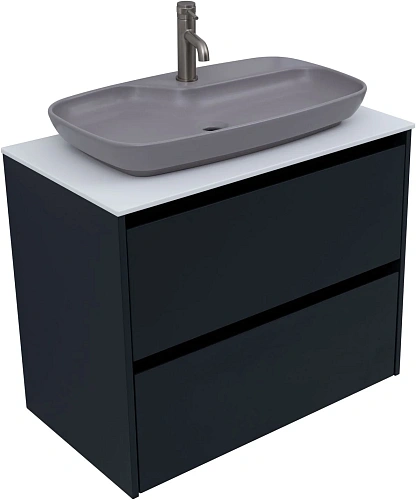 Тумба под раковину Allen Brau Activity 80 1.34004.AM антрацит матовый/черный брашированный Тумба под раковину Allen Brau Activity 80 1.34004.AM антрацит матовый/черный брашированный