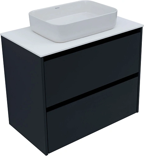 Тумба под раковину Allen Brau Activity 80 1.34004.AM антрацит матовый/черный брашированный Тумба под раковину Allen Brau Activity 80 1.34004.AM антрацит матовый/черный брашированный