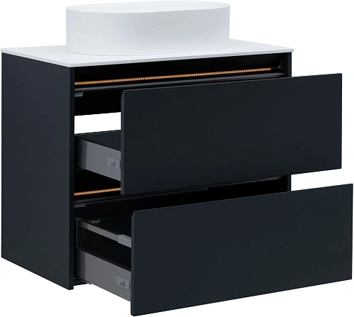 Тумба под раковину Allen Brau Activity 80 1.34004.AM антрацит матовый/черный брашированный Тумба под раковину Allen Brau Activity 80 1.34004.AM антрацит матовый/черный брашированный