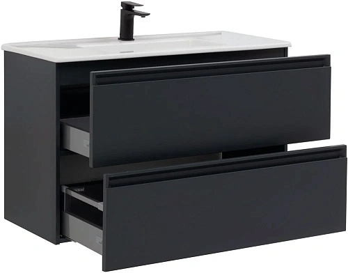 Тумба под раковину Allen Brau Eclipse 100 1.E1003.AM антрацит матовый Тумба под раковину Allen Brau Eclipse 100 1.E1003.AM антрацит матовый
