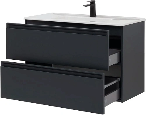 Тумба под раковину Allen Brau Eclipse 100 1.E1003.AM антрацит матовый Тумба под раковину Allen Brau Eclipse 100 1.E1003.AM антрацит матовый