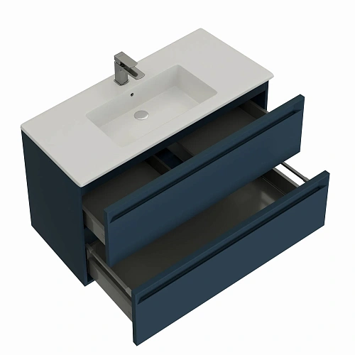 Тумба под раковину Allen Brau Eclipse 100 1.E1003.BGM 2.0 синий матовый Тумба под раковину Allen Brau Eclipse 100 1.E1003.BGM 2.0 синий матовый