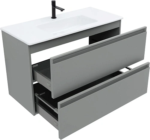 Тумба под раковину Allen Brau Eclipse 100 1.E1003.PGM платина матовый Тумба под раковину Allen Brau Eclipse 100 1.E1003.PGM платина матовый