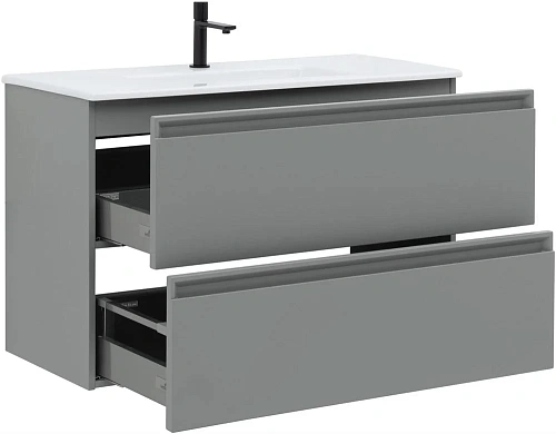 Тумба под раковину Allen Brau Eclipse 100 1.E1003.PGM платина матовый Тумба под раковину Allen Brau Eclipse 100 1.E1003.PGM платина матовый