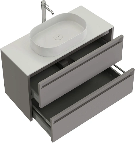 Тумба под раковину Allen Brau Fantasy 100 1.11003.PGM 2.0 платина матовый Тумба под раковину Allen Brau Fantasy 100 1.11003.PGM 2.0 платина матовый