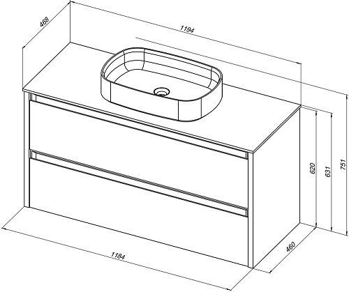 Тумба под раковину Allen Brau Fantasy 120 1.11005.AM антрацит матовый Тумба под раковину Allen Brau Fantasy 120 1.11005.AM антрацит матовый