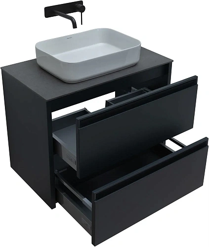 Тумба под раковину Allen Brau Fantasy 80 1.11001.AM антрацит матовый Тумба под раковину Allen Brau Fantasy 80 1.11001.AM антрацит матовый