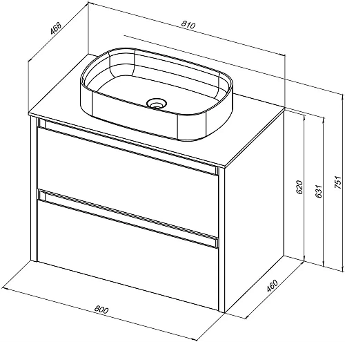 Тумба под раковину Allen Brau Fantasy 80 1.11001.PWM папирус матовый Тумба под раковину Allen Brau Fantasy 80 1.11001.PWM папирус матовый
