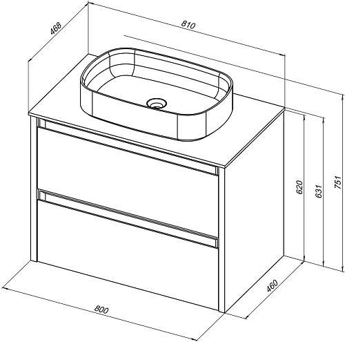 Тумба под раковину Allen Brau Fantasy 80 1.11001.WM 2.0 белый матовый Тумба под раковину Allen Brau Fantasy 80 1.11001.WM 2.0 белый матовый