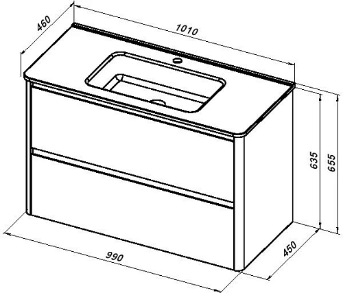 Тумба под раковину Allen Brau Gravity 100 1.370010.BGM синий матовый Тумба под раковину Allen Brau Gravity 100 1.370010.BGM синий матовый