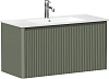 Тумба под раковину Allen Brau Gravity 100 1.370018.CGM олива матовый