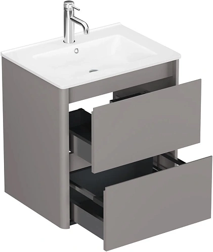 Тумба под раковину Allen Brau Gravity 60 1.370008.PGM платина матовый Тумба под раковину Allen Brau Gravity 60 1.370008.PGM платина матовый