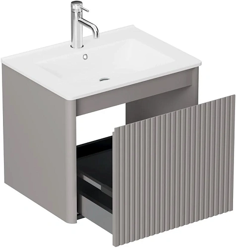 Тумба под раковину Allen Brau Gravity 60 1.370016.PGM платина матовый Тумба под раковину Allen Brau Gravity 60 1.370016.PGM платина матовый