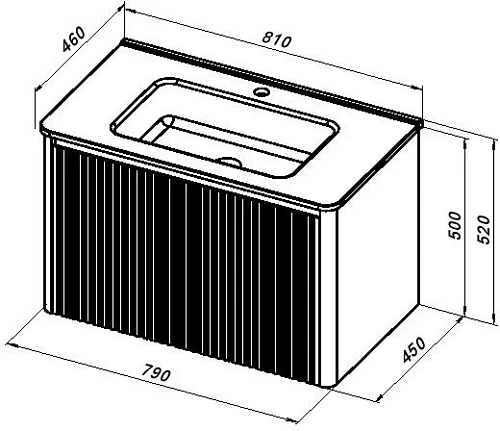 Тумба под раковину Allen Brau Gravity 80 1.370017.PGM платина матовый Тумба под раковину Allen Brau Gravity 80 1.370017.PGM платина матовый