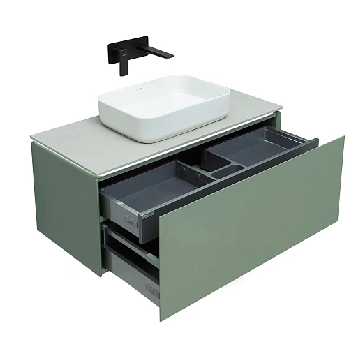 Тумба под раковину Allen Brau Infinity 1.21004.CGM 100 cement grey matt Тумба под раковину Allen Brau Infinity 1.21004.CGM 100 cement grey matt