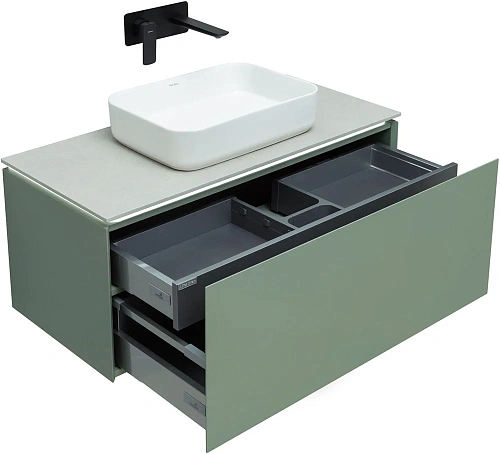 Тумба под раковину Allen Brau Infinity 1.21004.CGM 100 cement grey matt Тумба под раковину Allen Brau Infinity 1.21004.CGM 100 cement grey matt