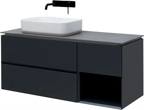 Тумба под раковину Allen Brau Infinity 120 1.21005.AM L антрацит матовый Тумба под раковину Allen Brau Infinity 120 1.21005.AM L антрацит матовый