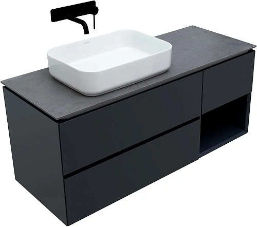 Тумба под раковину Allen Brau Infinity 120 1.21005.AM L антрацит матовый Тумба под раковину Allen Brau Infinity 120 1.21005.AM L антрацит матовый
