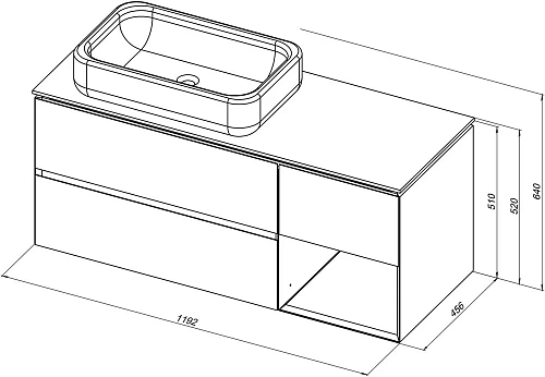 Тумба под раковину Allen Brau Infinity 120 1.21005.CGM L олива матовый Тумба под раковину Allen Brau Infinity 120 1.21005.CGM L олива матовый