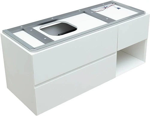 Тумба под раковину Allen Brau Infinity 120 1.21005.WM L белый матовый Тумба под раковину Allen Brau Infinity 120 1.21005.WM L белый матовый