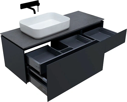 Тумба под раковину Allen Brau Infinity 120 1.21006.AM L антрацит матовый Тумба под раковину Allen Brau Infinity 120 1.21006.AM L антрацит матовый