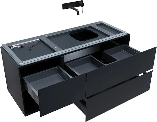 Тумба под раковину Allen Brau Infinity 120 1.21007.AM R антрацит матовый Тумба под раковину Allen Brau Infinity 120 1.21007.AM R антрацит матовый