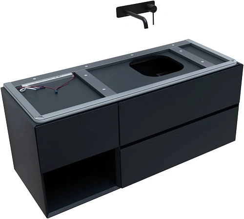 Тумба под раковину Allen Brau Infinity 120 1.21007.AM R антрацит матовый Тумба под раковину Allen Brau Infinity 120 1.21007.AM R антрацит матовый