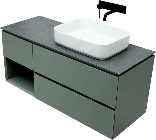 Тумба под раковину Allen Brau Infinity 120 1.21007.CGM R олива матовый Тумба под раковину Allen Brau Infinity 120 1.21007.CGM R олива матовый