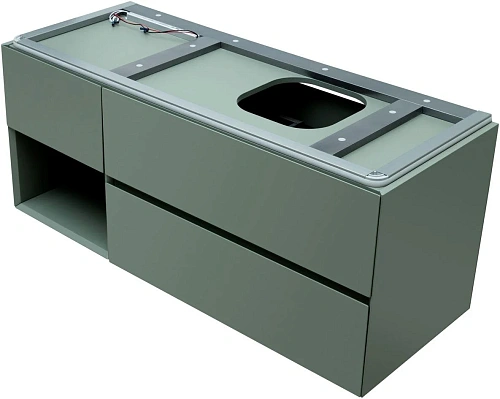 Тумба под раковину Allen Brau Infinity 120 1.21007.CGM R олива матовый Тумба под раковину Allen Brau Infinity 120 1.21007.CGM R олива матовый