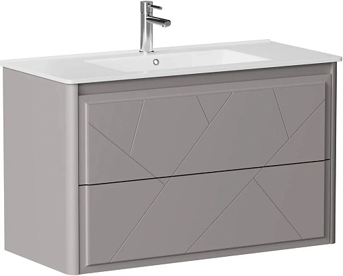 Тумба под раковину Allen Brau Paris 100 1.360002.PGM платина матовый Тумба под раковину Allen Brau Paris 100 1.360002.PGM платина матовый