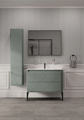 Тумба под раковину Allen Brau Paris 100 1.360002.PWM папирус матовый Тумба под раковину Allen Brau Paris 100 1.360002.PWM папирус матовый