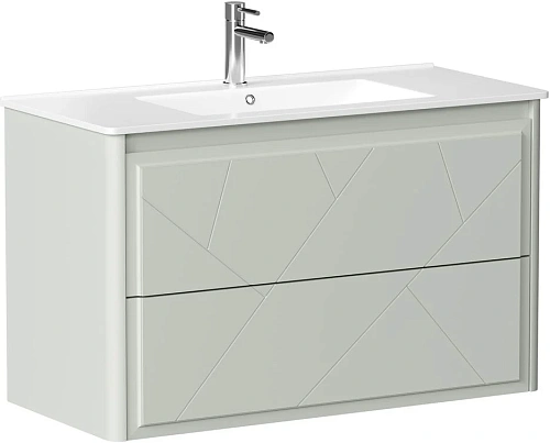 Тумба под раковину Allen Brau Paris 100 1.360002.PWM папирус матовый Тумба под раковину Allen Brau Paris 100 1.360002.PWM папирус матовый