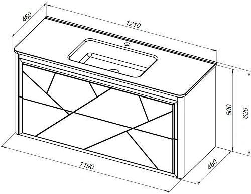 Тумба под раковину Allen Brau Paris 120 1.360003.BGM синий матовый Тумба под раковину Allen Brau Paris 120 1.360003.BGM синий матовый