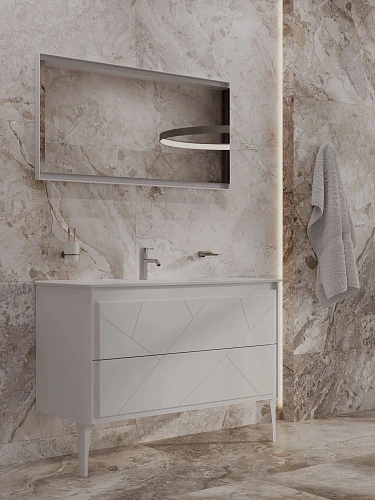 Тумба под раковину Allen Brau Paris 120 1.360003.PGM платина матовый Тумба под раковину Allen Brau Paris 120 1.360003.PGM платина матовый