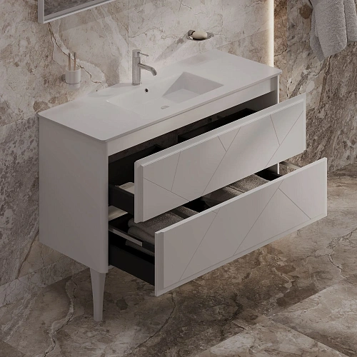 Тумба под раковину Allen Brau Paris 120 1.360003.PWM папирус матовый Тумба под раковину Allen Brau Paris 120 1.360003.PWM папирус матовый