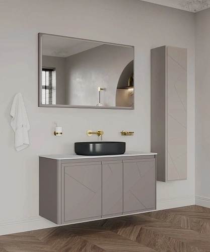 Тумба под раковину Allen Brau Paris 120 1.360004.AM антрацит матовый Тумба под раковину Allen Brau Paris 120 1.360004.AM антрацит матовый