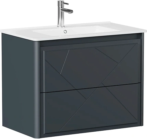 Тумба под раковину Allen Brau Paris 80 1.360001.AM антрацит матовый Тумба под раковину Allen Brau Paris 80 1.360001.AM антрацит матовый